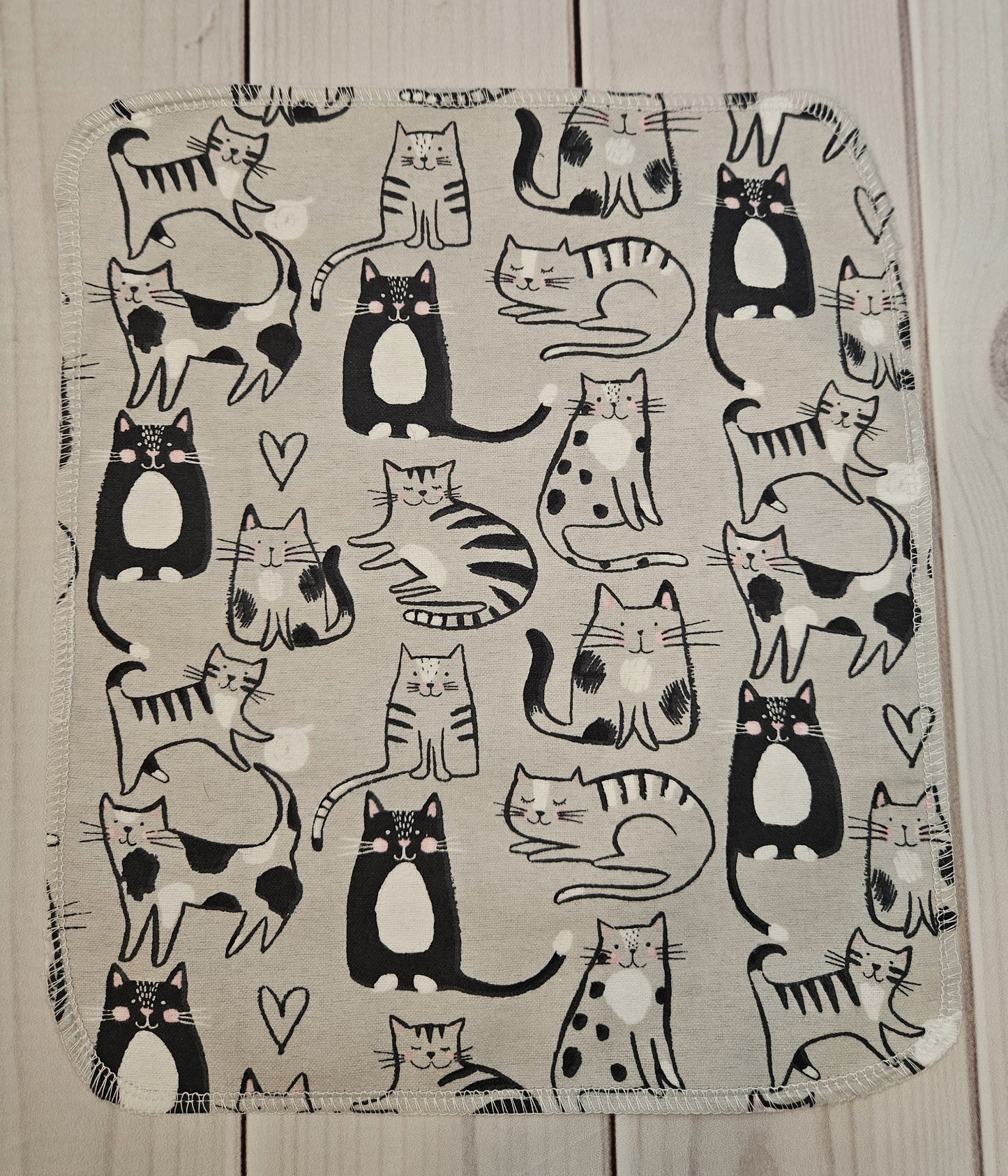 Gray Cat Prints Paperless Paper Towels