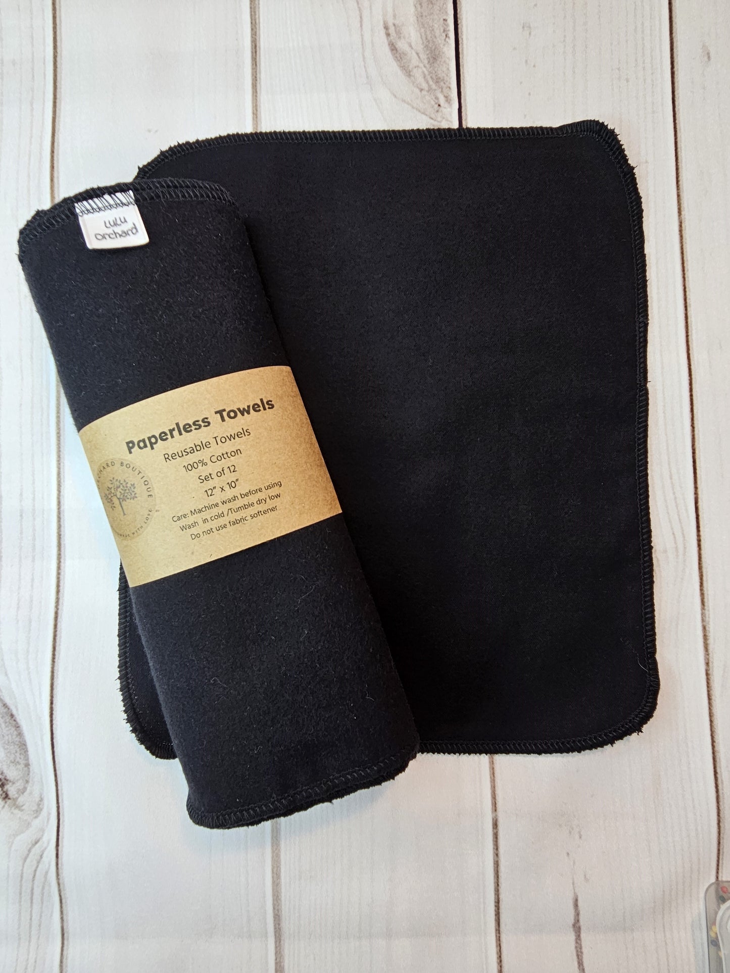 Black Paperless Paper Towels