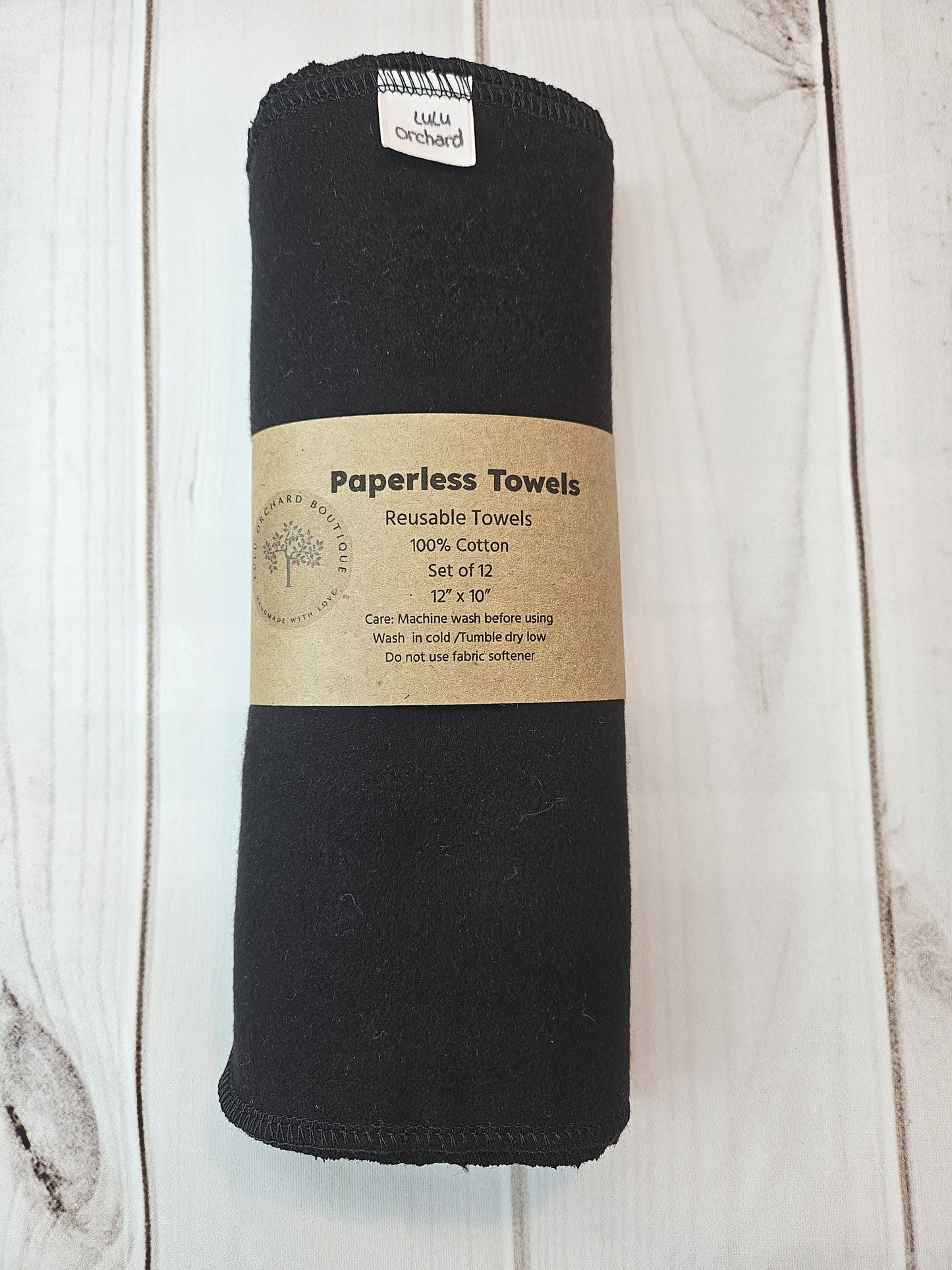 Black Paperless Paper Towels