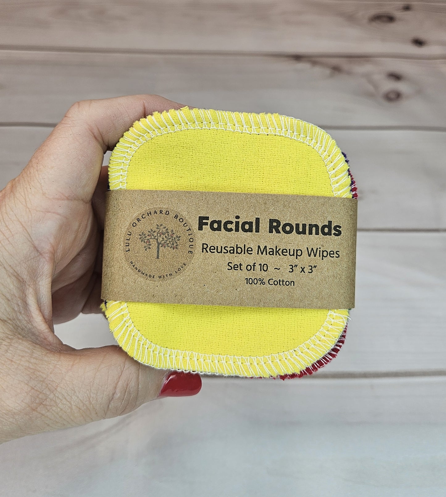 Rainbow Reusable Facial Rounds, Cotton Facial Rounds, Makeup Rounds, Makeup Remover