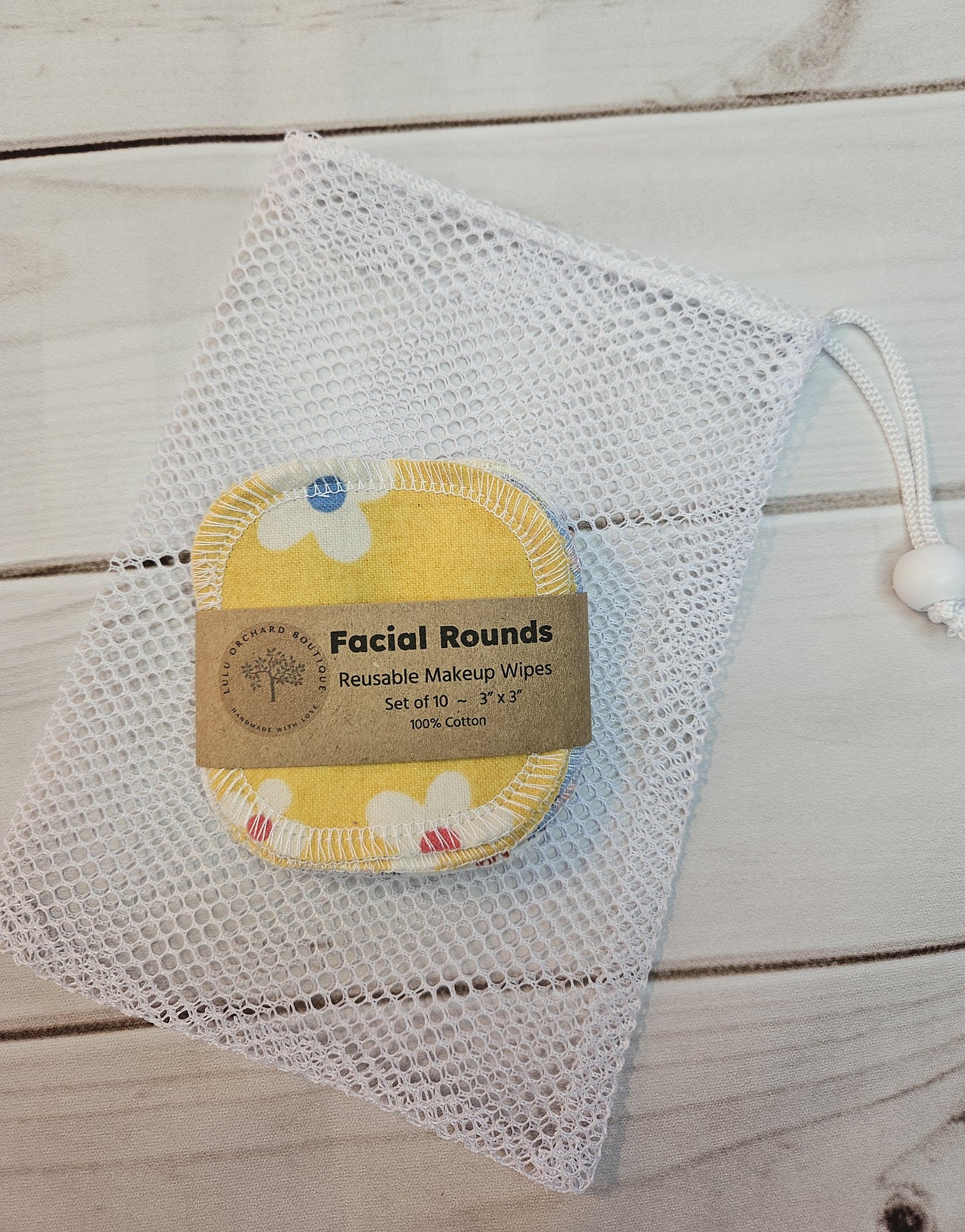 Variety Pack Reusable Facial Rounds, Cotton Facial Rounds, Makeup Rounds, Makeup Remover