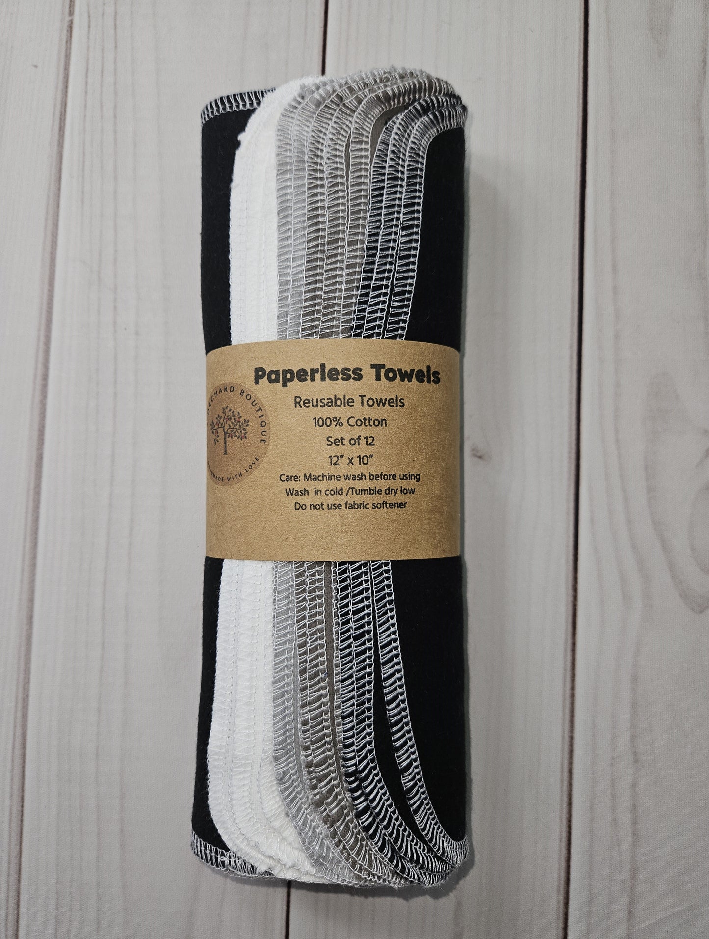 Gray Monotone Paperless Paper Towels
