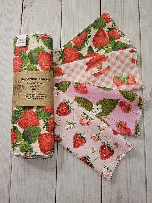 Strawberry Variety Pack Paperless Paper Towels