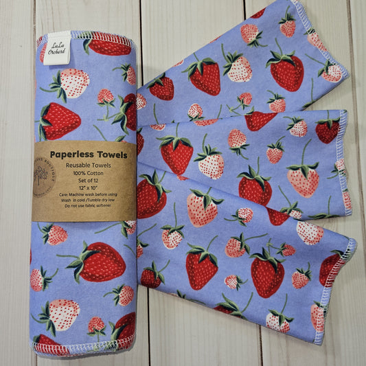 Strawberry Paperless Paper Towels