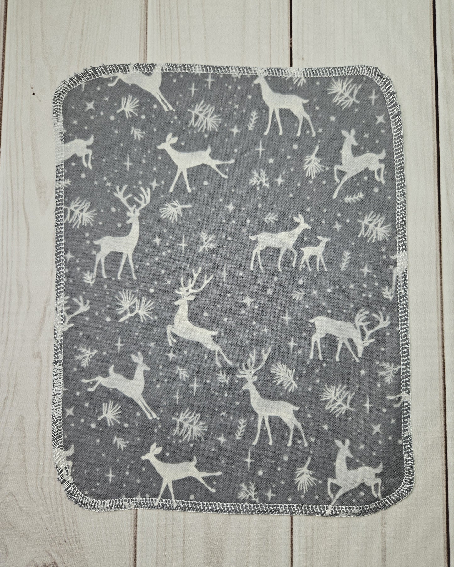 Deer on Gray Background Paperless Paper Towels