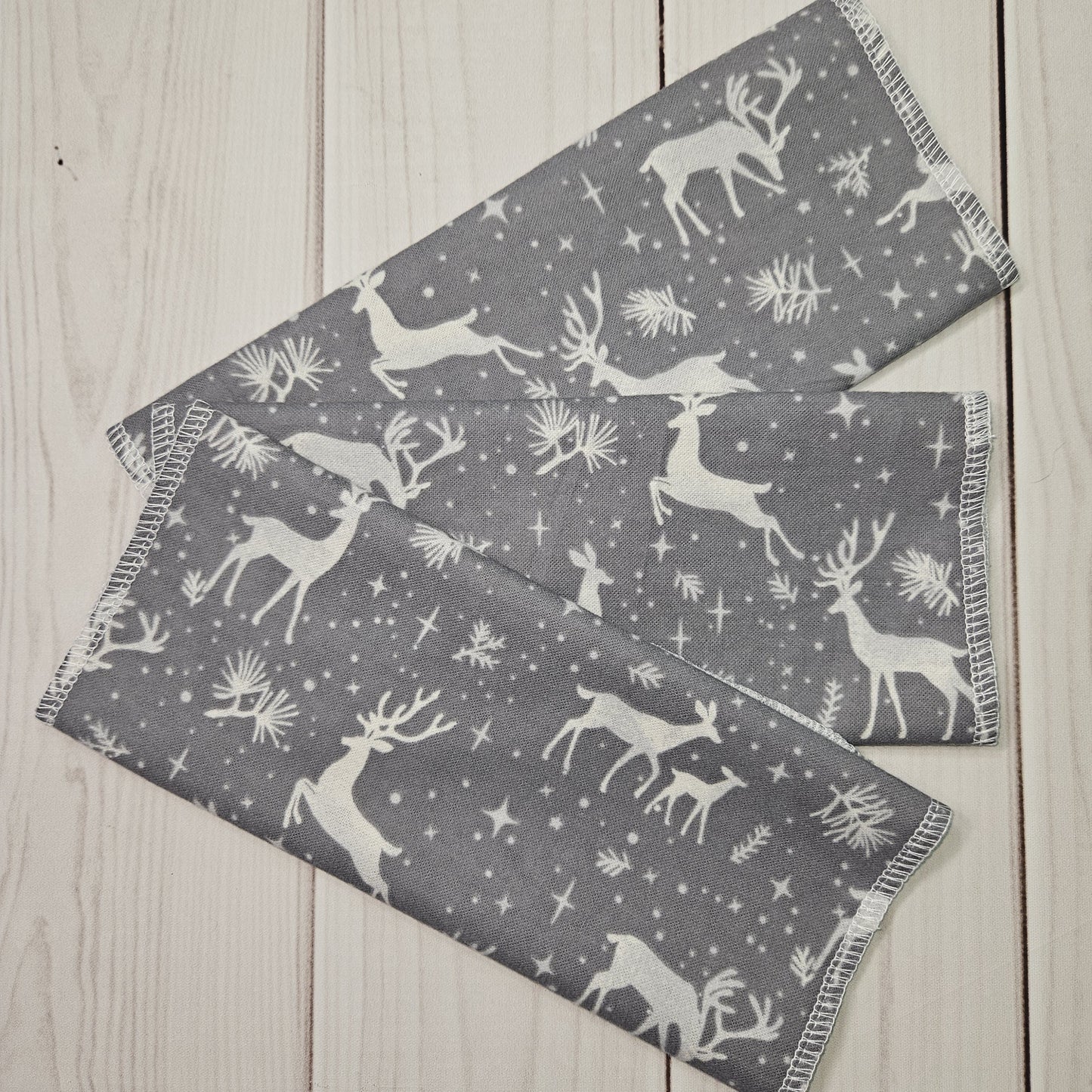 Deer on Gray Background Paperless Paper Towels