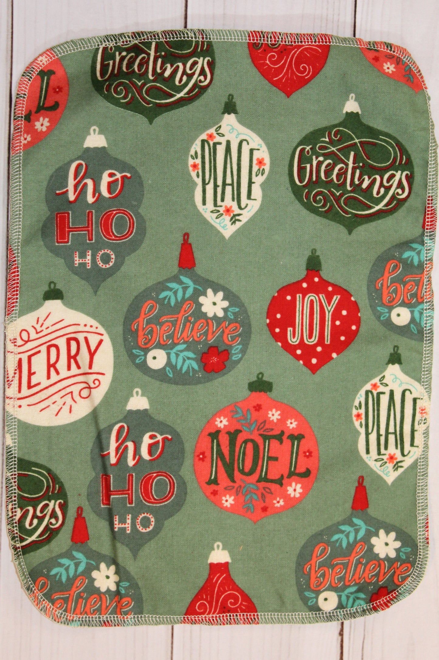Retro Christmas Ornaments Paperless Paper Towels
