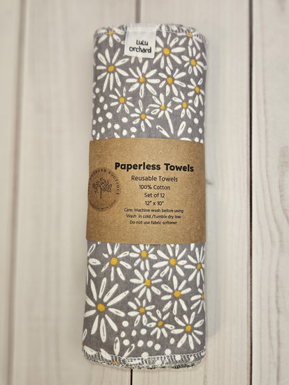 Gray Variety Prints Paperless Paper Towels,