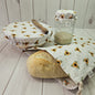 Sourdough Starter Set, Reusable Waterproof Bowl & Jar Cover, Bread Bag