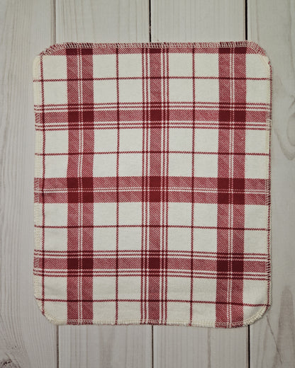 Red and Cream Plaid Paperless Paper Towels