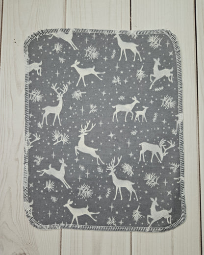 Deer on Gray Background Paperless Paper Towels