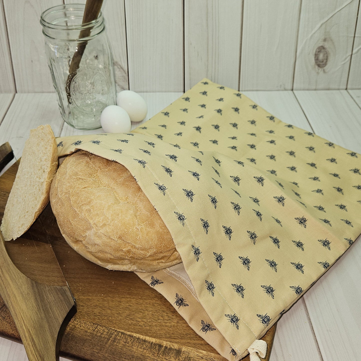Sourdough Bread Bag, 100% Cotton Reusable