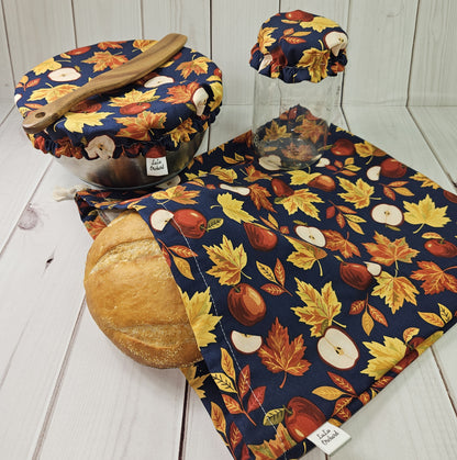Sourdough Starter Set, Reusable Waterproof Bowl & Jar Cover, Bread Bag