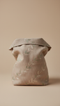 Linen bread bag with drawstring closure