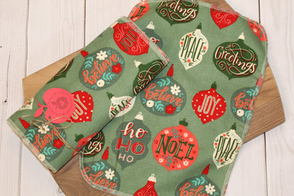 Retro Christmas Ornaments Paperless Paper Towels