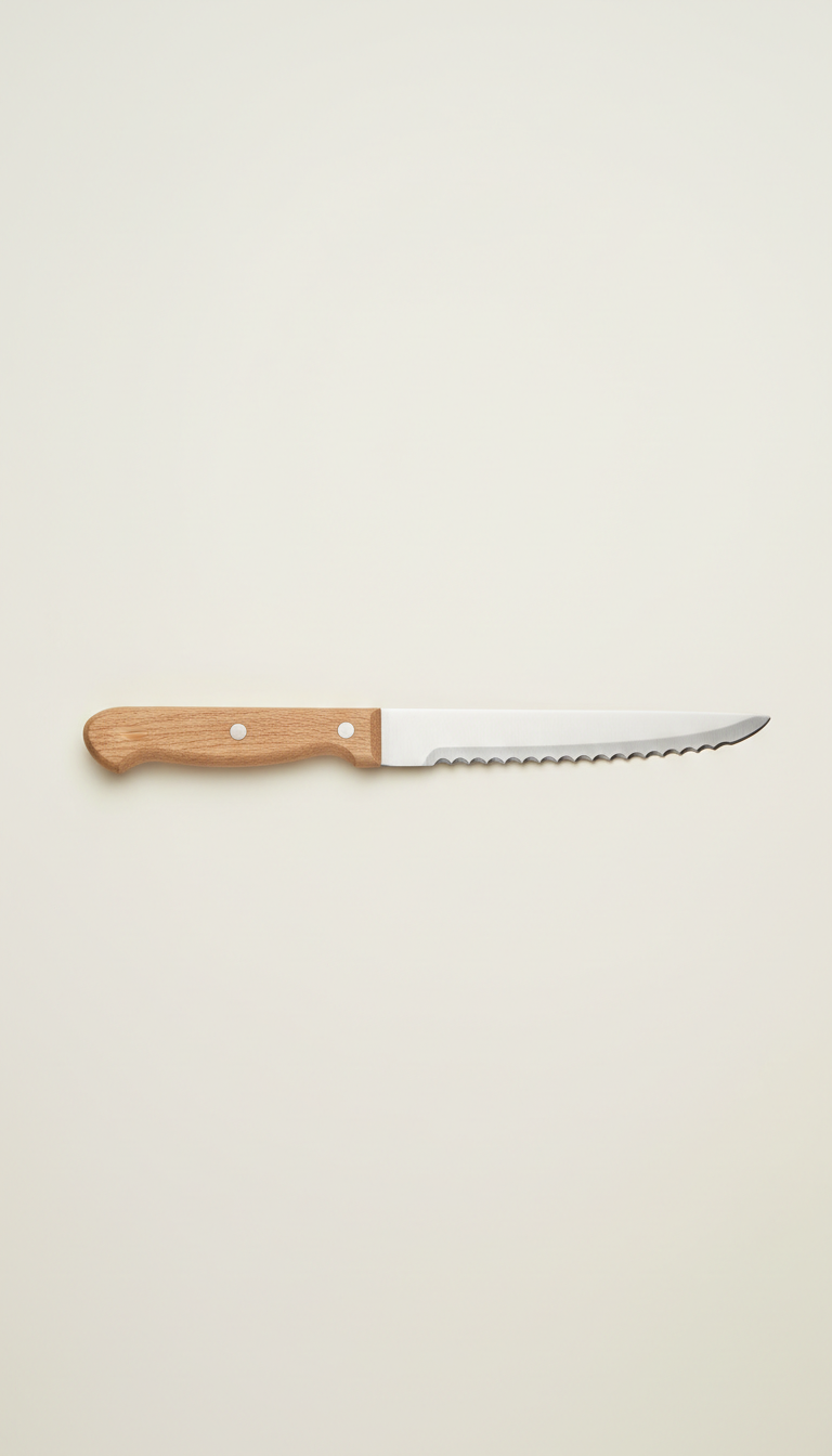 Wood-Handled Bread Knife